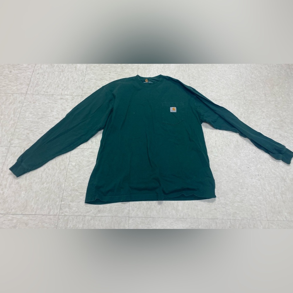 Carhartt Men's Dark Green Long Sleeve Tee